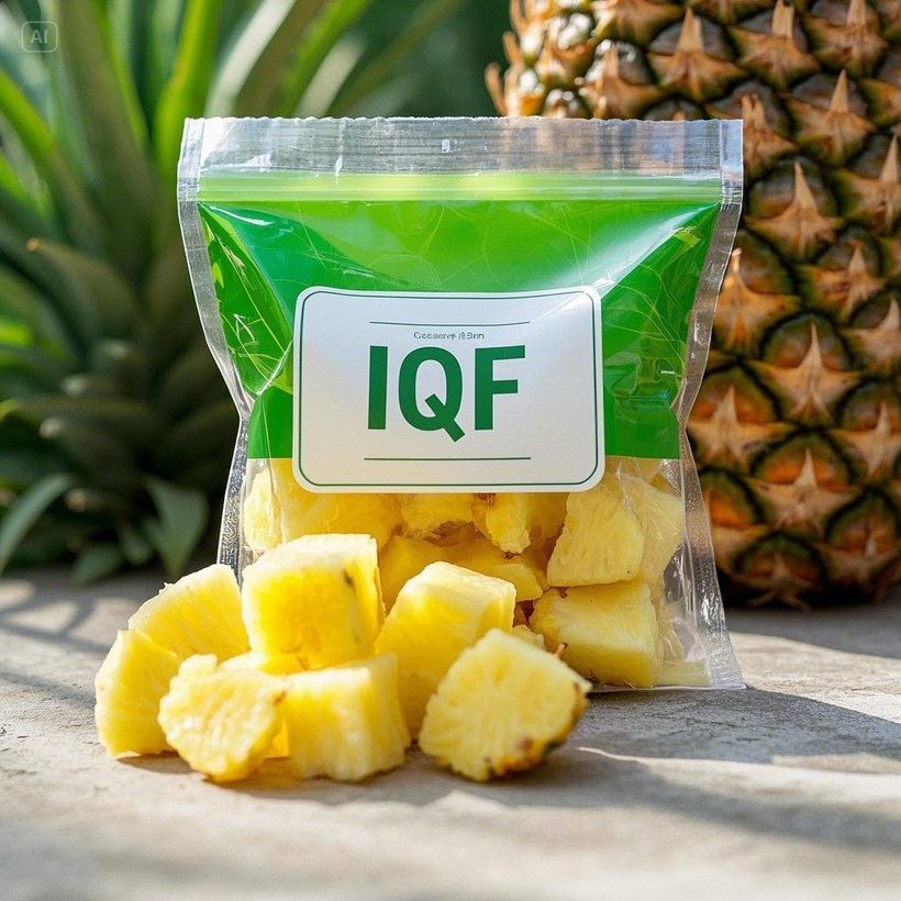 Piña congelada IQF